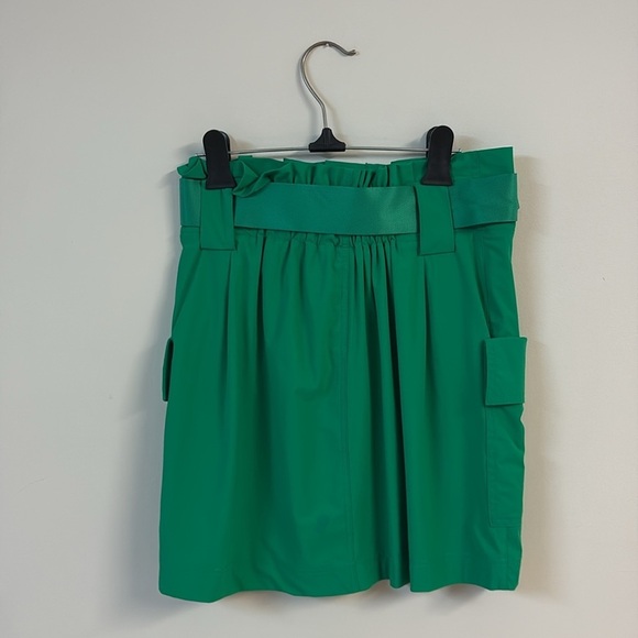 BNWOT Juicy couture women’s Green Belted paperbag Skirt with cargo Pockets sizes - Picture 6 of 9